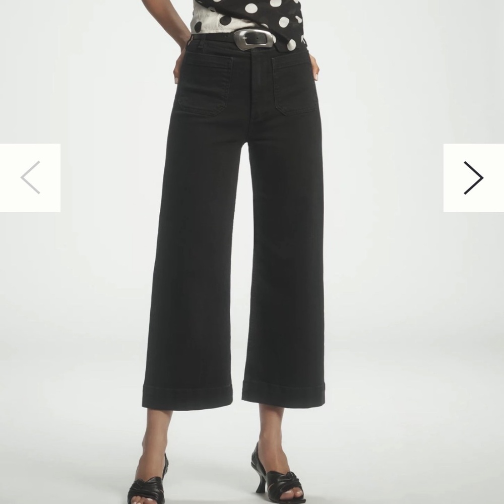 New Colette High-Rise black Crop Anthropologie Jeans by Maeve